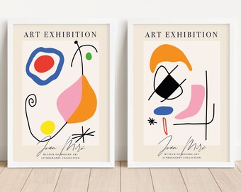 Joan Miro Art Details about / Joan Miro Exhibition Poster Miro Exhibition Print Miro Poster