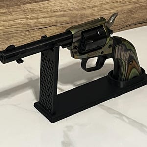 Personalized Revolver Display Custom Heritage Rough Rider Revolver Stand Personalized Rough Rider Display Desk Revolver Stand Desk