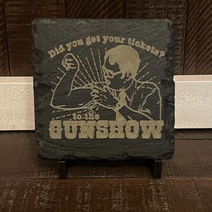 Dwight The Office Untersetzer Lustige Gunshow Sammler Schiefer Untersetzer Bourbon Whisky Geschenke für Ihn