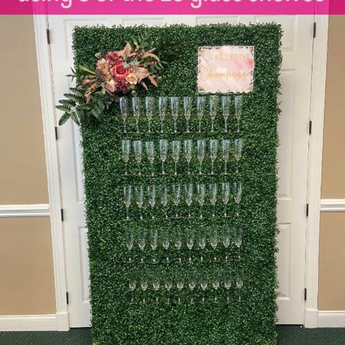 Acrylic Champagne Glass Holders/ Shelves DIY Champagne Wall/ Etsy