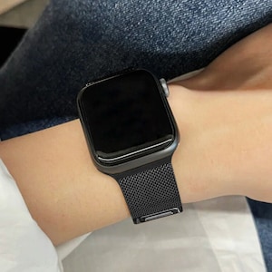 Milanese Band, Compatible with Apple Watch, Strap Loop Band Mesh Stainless Steel, Magnetic Watch Bands, Personalized Smart Watch Band