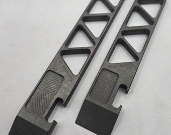 Titanium Skeletonized Prybar: USA Made Pocket Tool