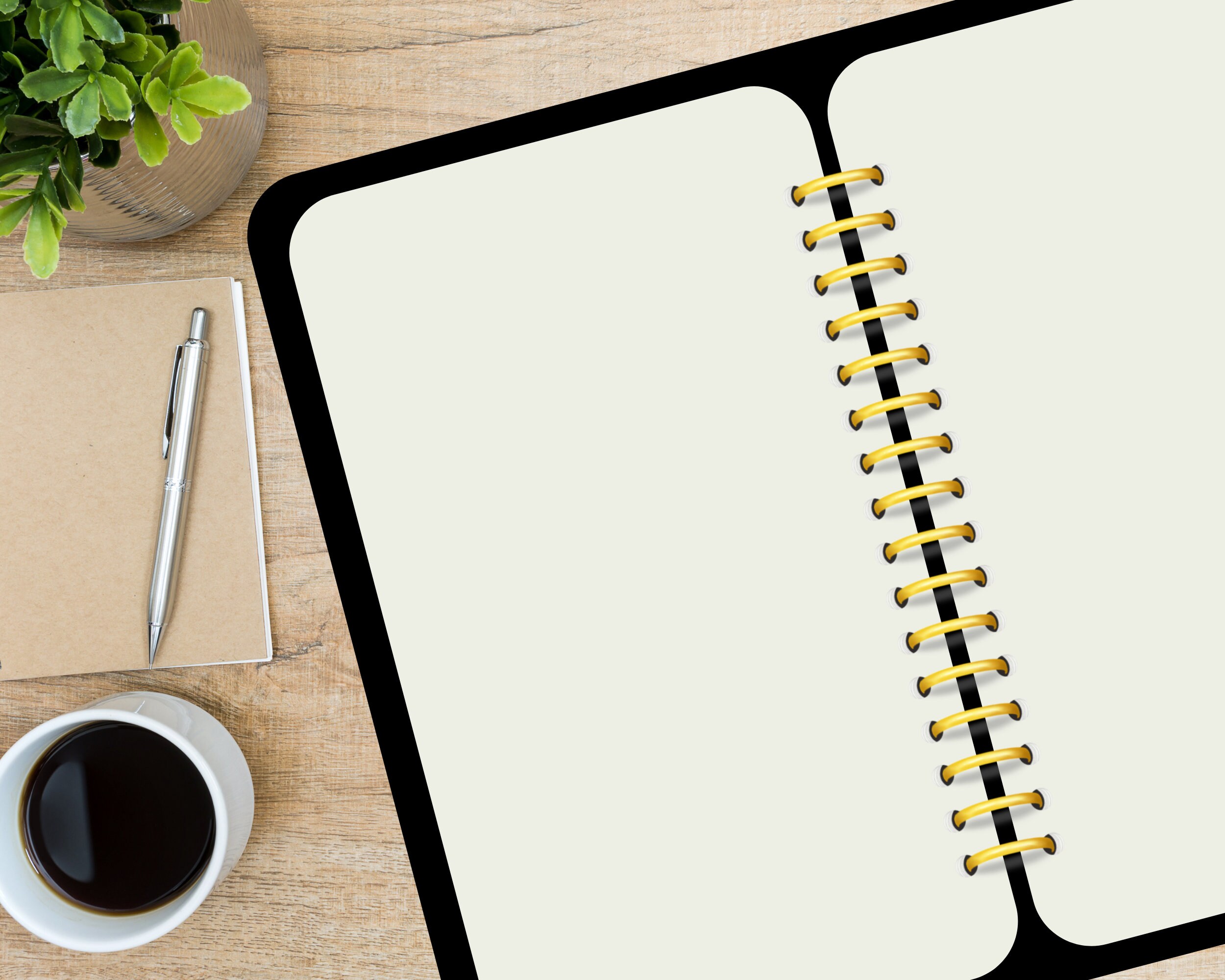 Digital Planner Binder Rings Metallics GoldGoodNotes Center Etsy España