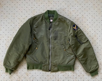 VTG US Air Force MA-1 Flyers Jacket Puffy Bomber - Mens
