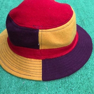 Vintage Broner Multicolour Bucket Hat Made in Usa