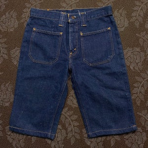 Vintage 70er Levis Big E White Tab Short Denim