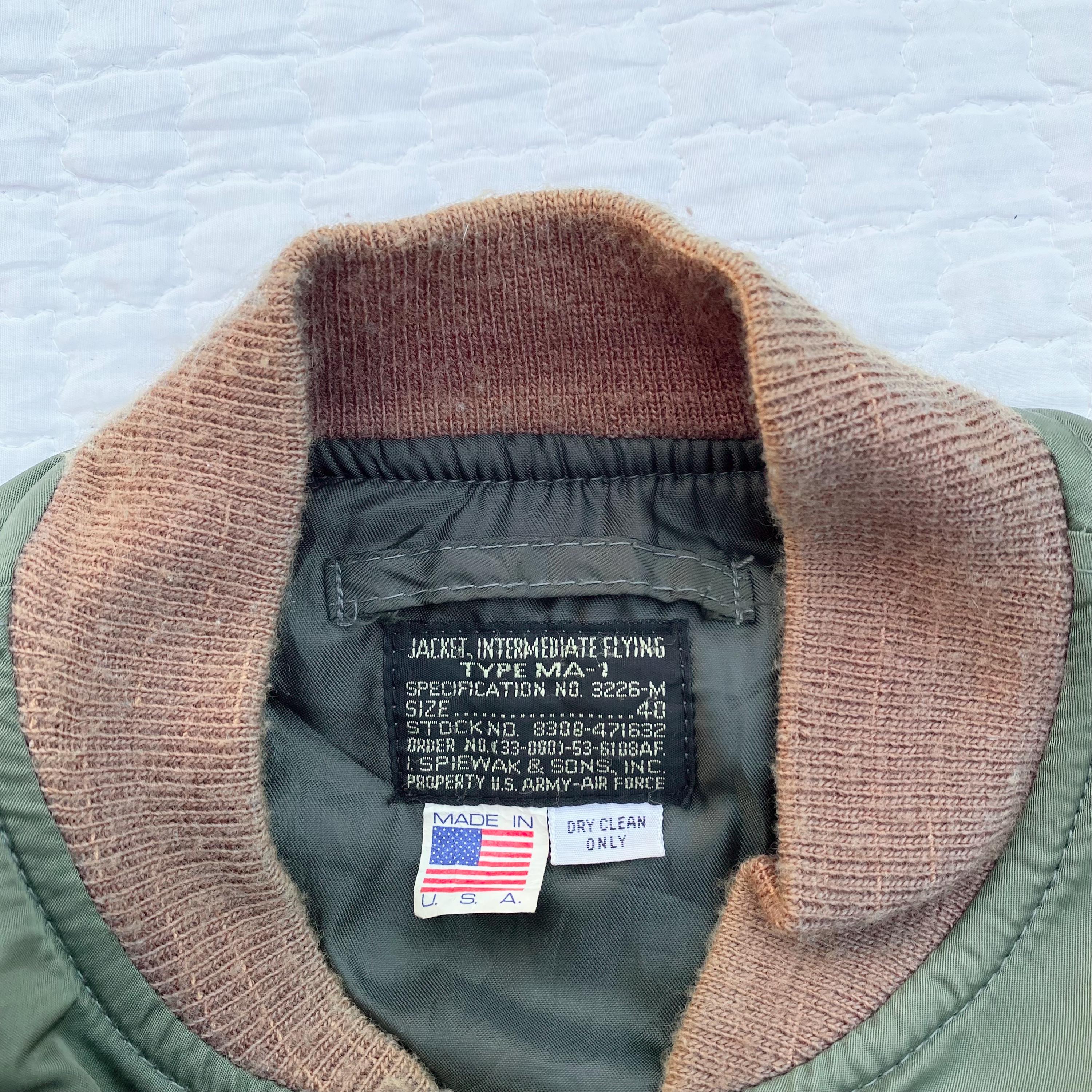 USA製 SPIEWAK MA-1 flight jacket Type 80s MA-1 Flight Jacket by I Spiewak and Sons - Etsy