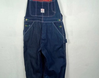 Vintage Pointer Brand Low Back Denim Overalls. 35x29 100% Cotton,  Adjustable Suspenders, Button Fly and Tons of Pockets. Made in the USA. 