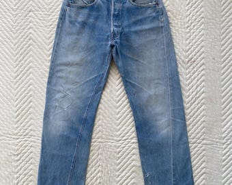 True Vintage 70s Levis 501 Small E Selvedge