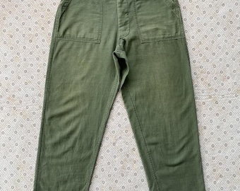 1950's Us Army Og 107 13 Star Iron Button Cotton Pants - Etsy