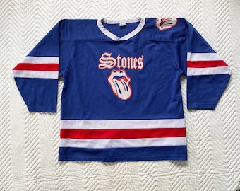 Vintage 80s The Rolling Stones Mesh Hockey Jersey