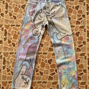 Vintage Levis 90s custome with popeye cartoon print