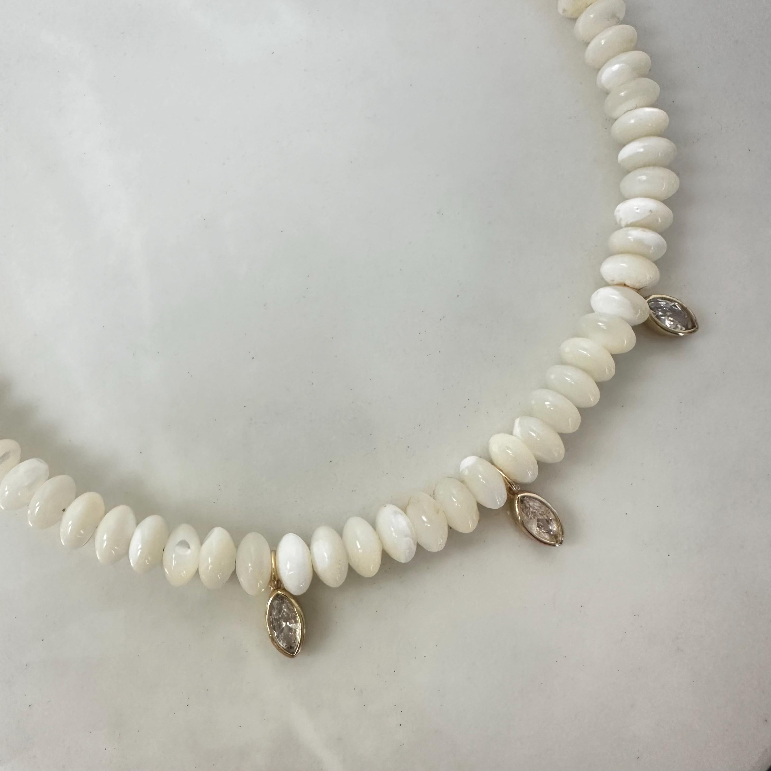 Collier Ras Du Cou (collier De Chien) En Argent 925, Zircones Blancs, Style Rolo - Neuf Sans Emballage