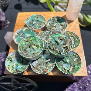 Prosperity and Wealth, Abundance Tealight Spell Candles Pack of 10