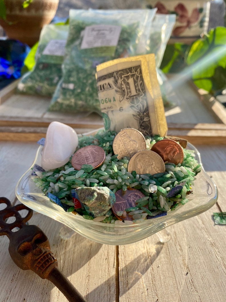 Money Bowl Kit WITH Prosperity Ricefor Money Bowl Abundance Etsy