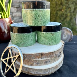 Witches Green Salt 5oz Prosperity, Wealth and Abundance Spells image 2