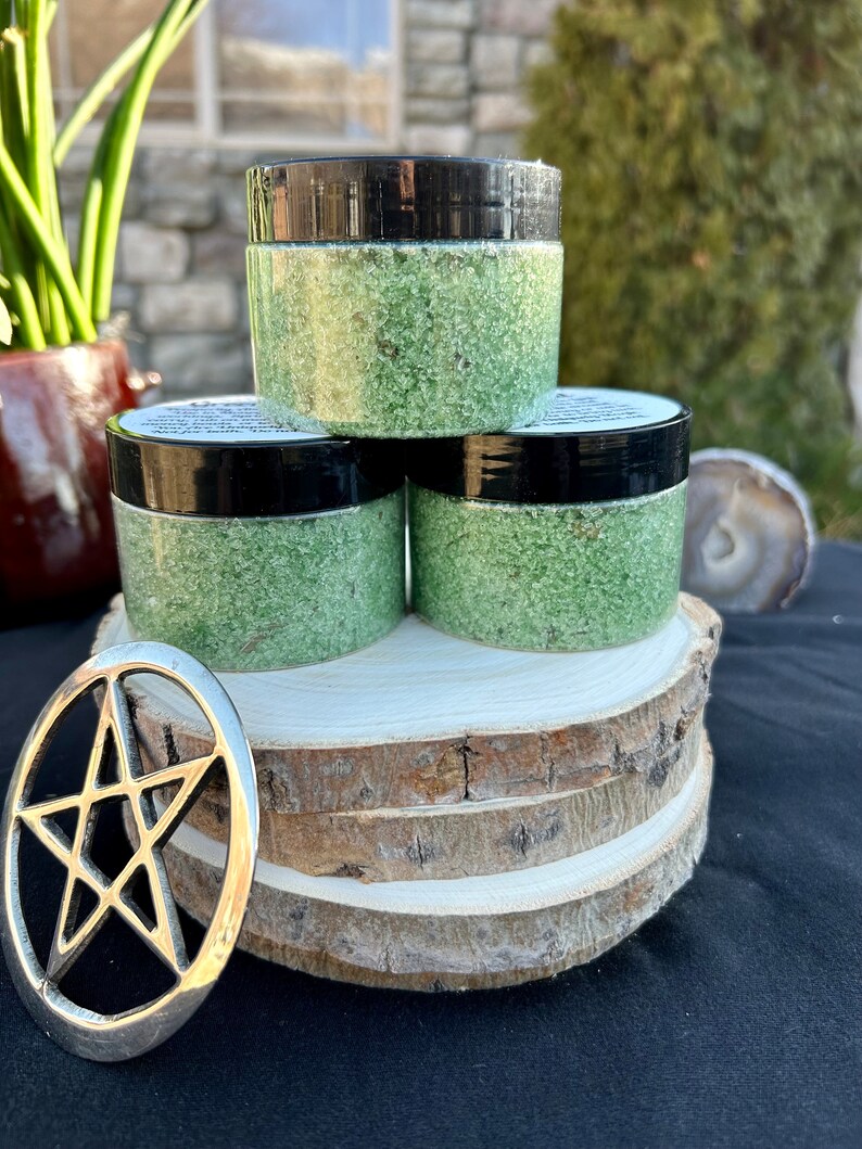 Witches Green Salt 5oz Prosperity, Wealth and Abundance Spells image 2