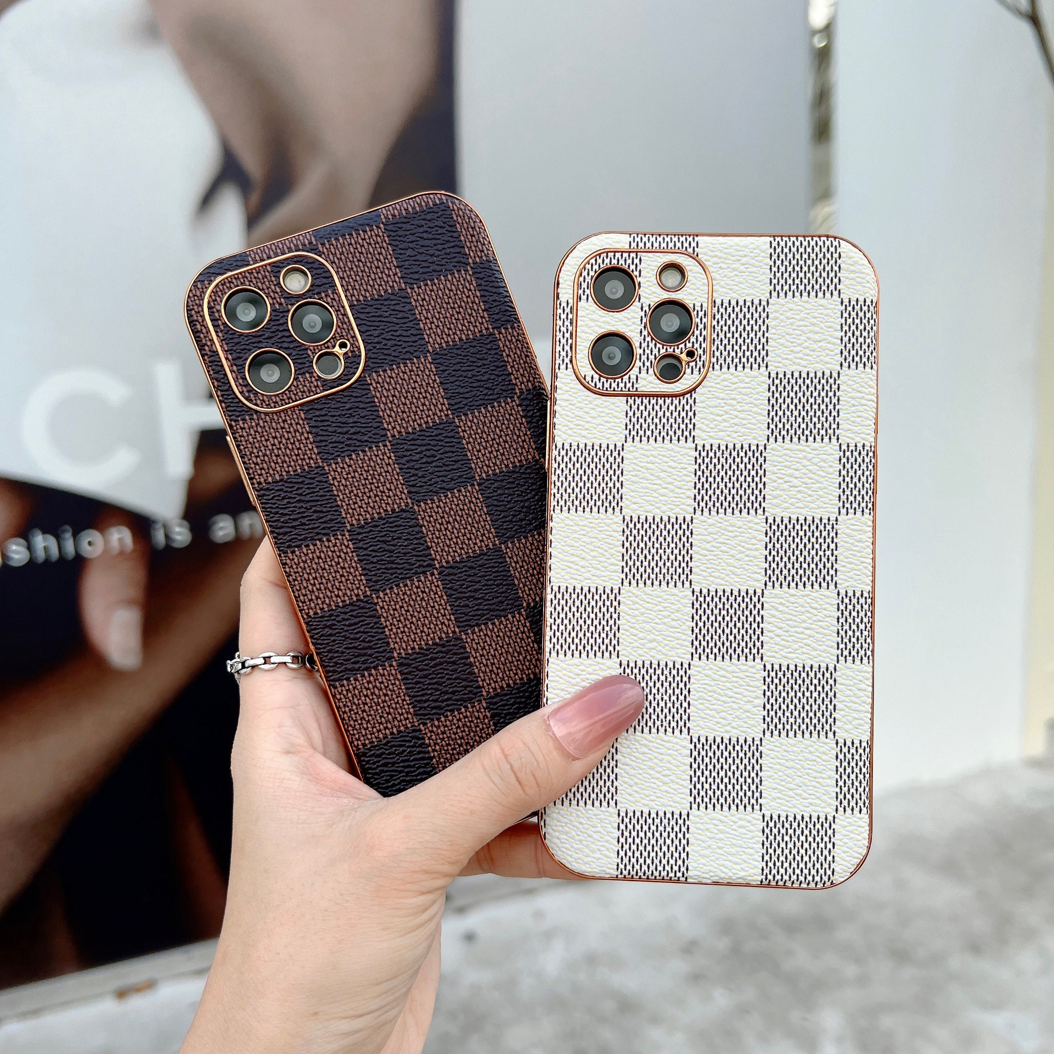 Premium LV Leather IPhone case