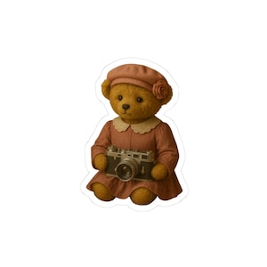 Sticker princesse - photographe vintage ours