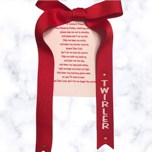 Baton Twirler Hair Accessory / Baton Twirler Gift/ Baton Twirler Hair Ribbon