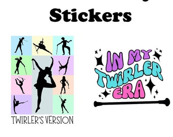Trendy Twirlers Version Baton Twirler Competition Sticker Twirler Gift Baton Stickers Good Luck Gift