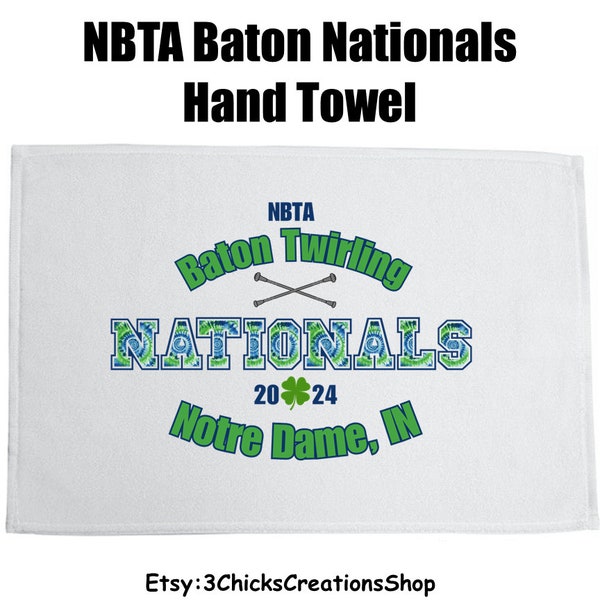 Baton Twirler Nationals 2024 Hand Towel Nationals Baton Gift DMA USTA NBTA Competition Gift