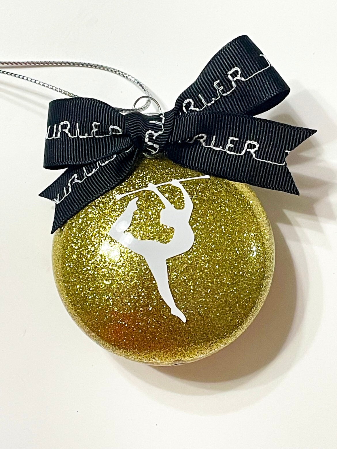 Baton Twirler Christmas Ornament Glitter Personalized Twirler - Etsy