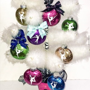 Baton Twirler Christmas Ornament Glitter Personalized Twirler Gift