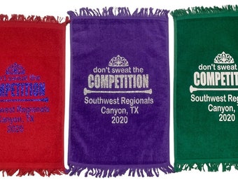 Baton Twirler Hand Towel Baton Twirling Good Luck Competition Gift