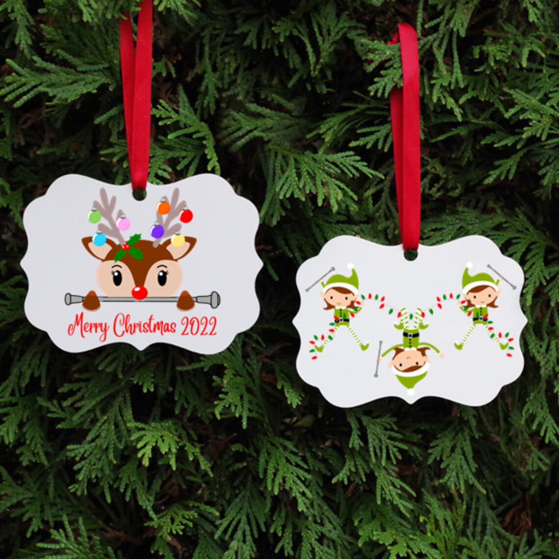 Baton Twirler Christmas Ornament Sublimation Personalized - Etsy