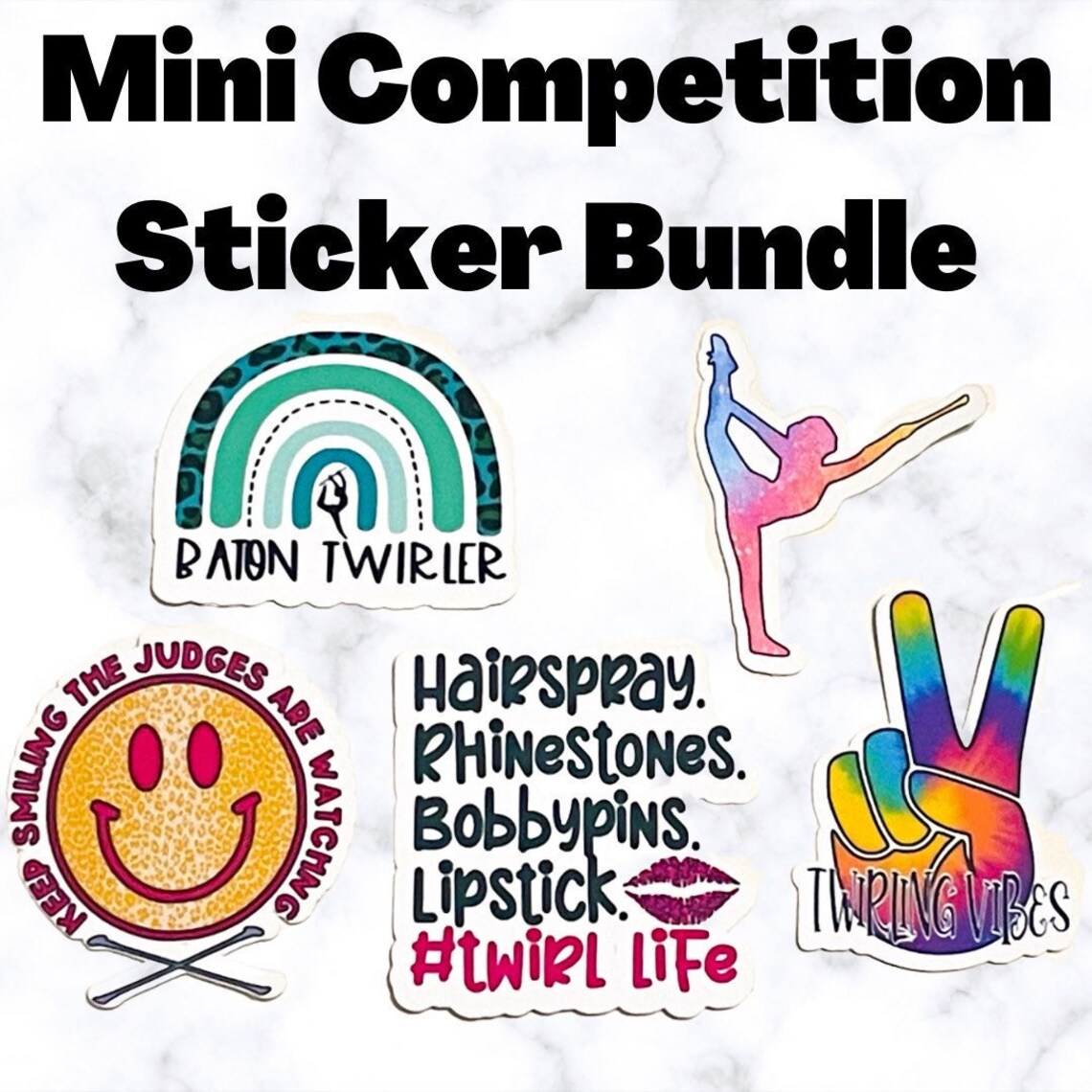 Baton Twirler Competition Sticker Bundle Twirler Gift Baton Stickers - Etsy