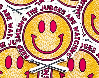 Keep Smiling Baton Twirler Competition Sticker Twirler Gift Baton Stickers