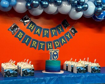 Banner de cumpleaños de Avatar: Decoración para fiesta "El Camino del Agua"