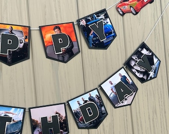 Fast and the Furious Banner, Race Car Personalized Banner,Paul Walker Birthday Party, Racing Birthday Banner,Car Enthusiast Birthday Decor