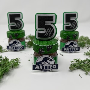 Personalized Jurassic World Mini Nutella Jar: Dinosaur Party Favor