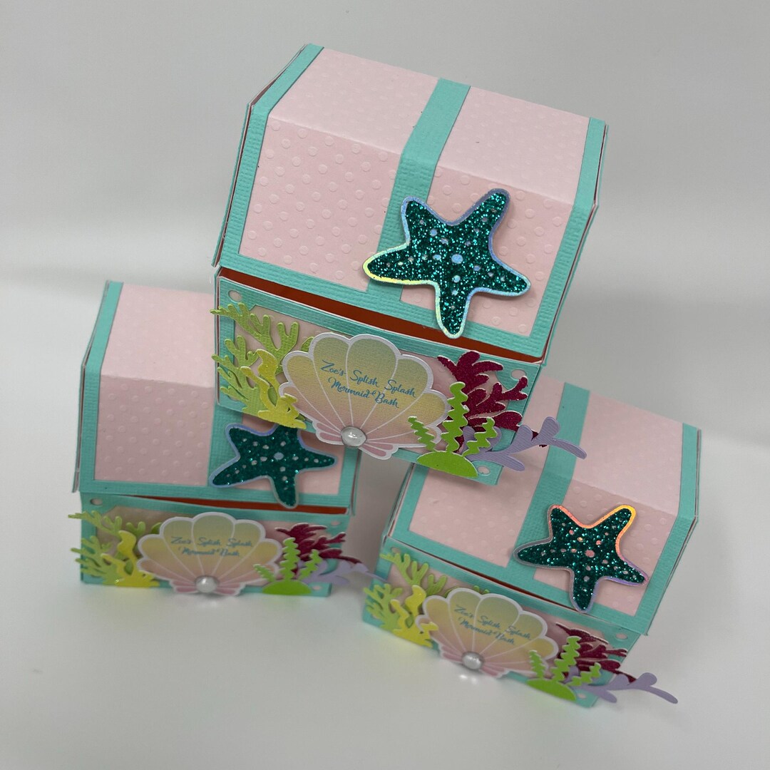 Mermaid Party Favor Boxes: Under the Sea Treasure Chest - Etsy