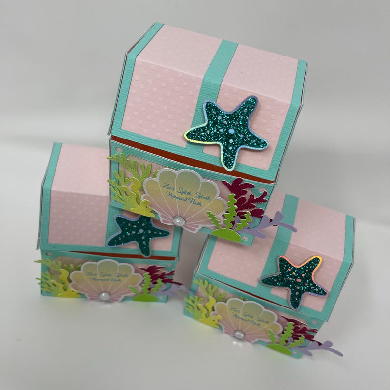 Mermaid Party Favor Boxes: Under the Sea Treasure Chest - Etsy