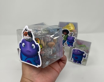 Boov Favor Boxes, Home Movie Party Decoration, Clear Favor Box , Party Treat Favor Box, Personalized Favor Box, Boov Candy Box,