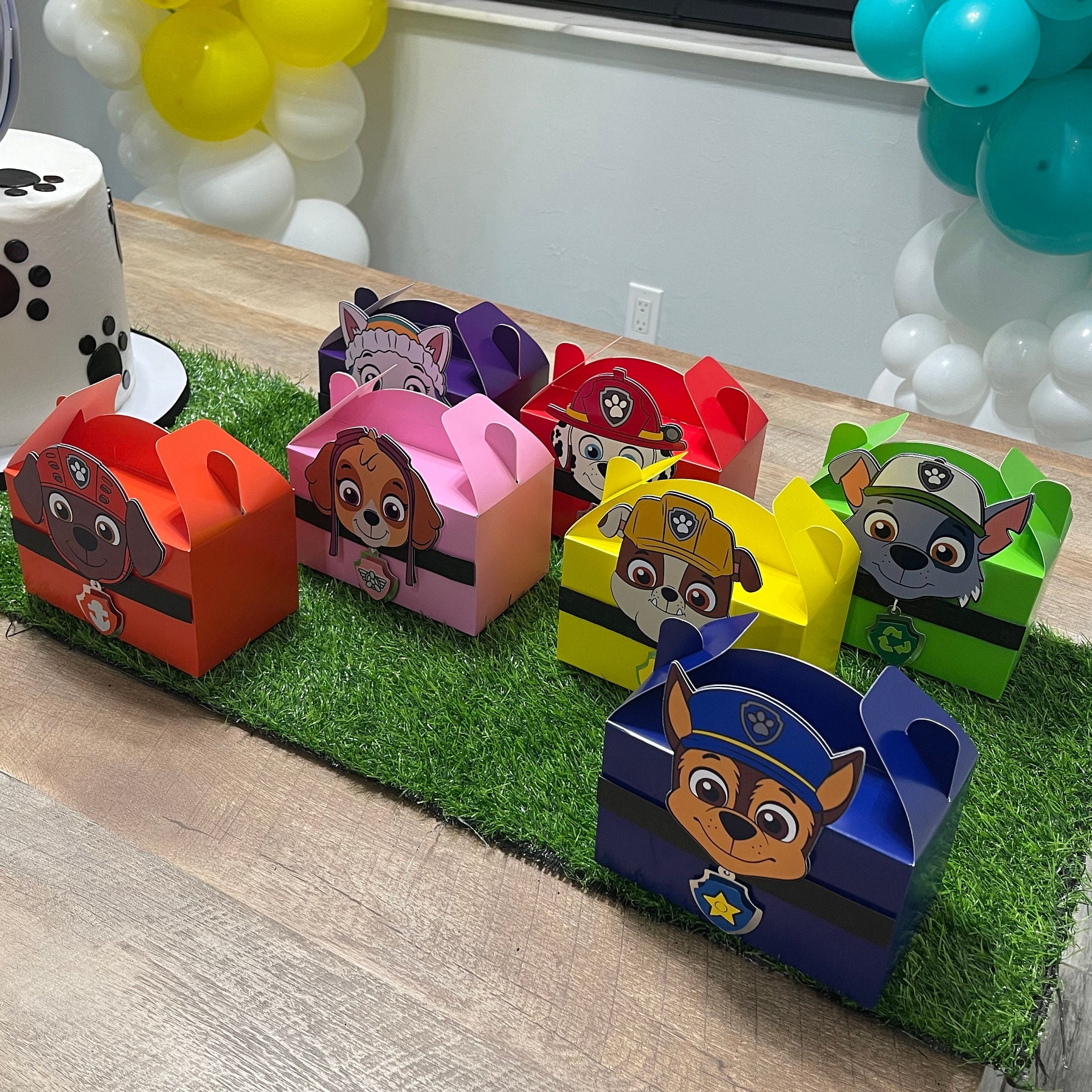Paw Patrol Favor Boxes Paw Patrol Party Gift Boxes Paw - Etsy