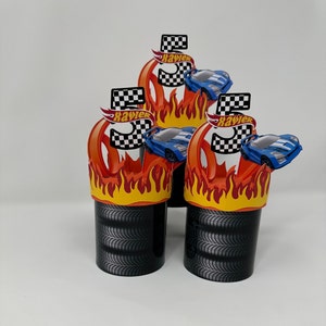 Cars Potato Chips Can Personalized, Racing Car Party Favor, wheels Birthday, Hot Wheels Decoration,  Cars Chips Decorated