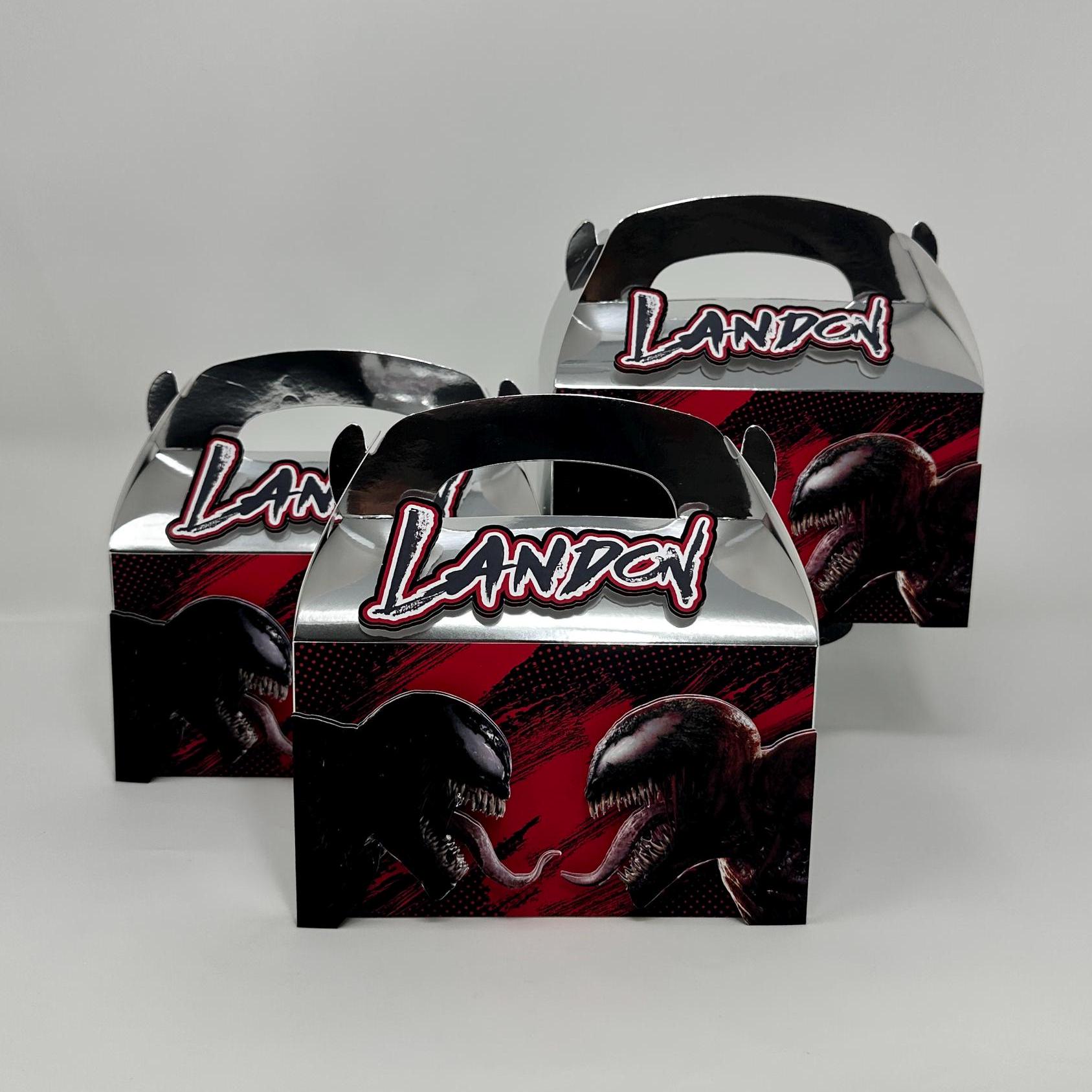 Personalized Venom Carnage Party Favor Box - Etsy