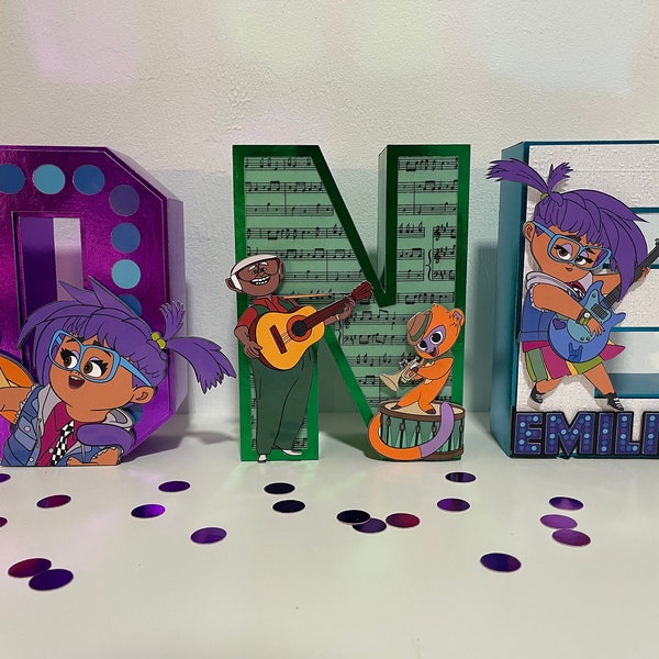 Vivo Movie 3D Letter, Vivo Movie Personalized 3D Letter, Vivo Birthday Party Decoration, One 3D Letters, Custom 3D Letters, 3D Name Letters