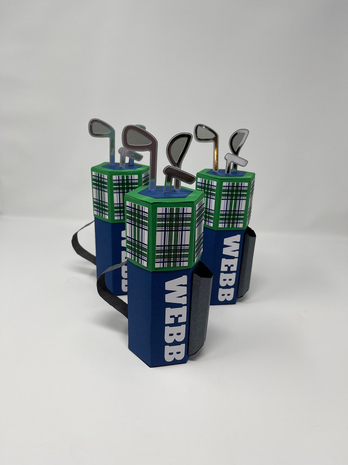 Golf Favor Box Golf Bag Box Personalized Golf Bag Favor Etsy