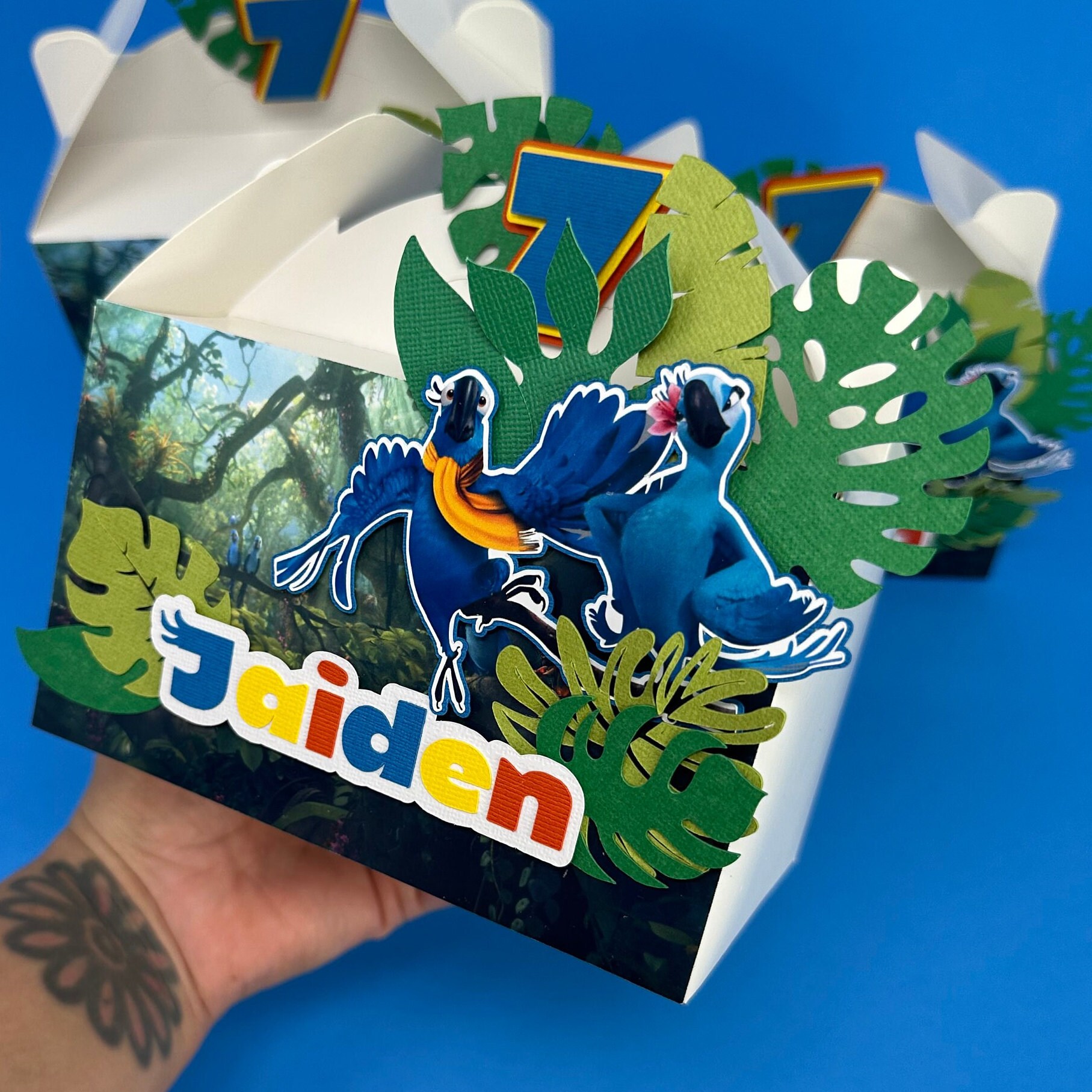 Rio Movie Favor Boxes: Personalized Birthday Party Decoration - Etsy