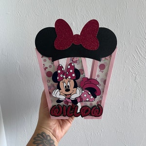 Minnie Mouse 3D Letter, Disney Personalized 3D Letter, Minnie Birthday Party Decoration, Girls 3D Letters, Pink Custom 3D Letters