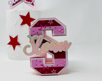 3D Star Letter: American Girl Birthday Party Decoration