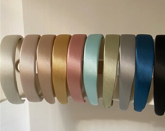Satin Headbands for Women, Padded Headband, Knotted Headband, Hair Accessory, Turban Headband, Elegant Headband, Birthday gifts for her