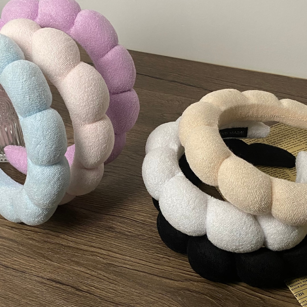 Terry Towel Headband, Terrycloth Headband, Croissant Headband
