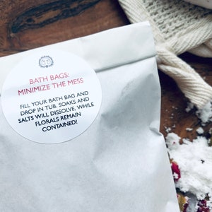 Bath Bag | Rosebud + Coconut Milk | Salt Soak