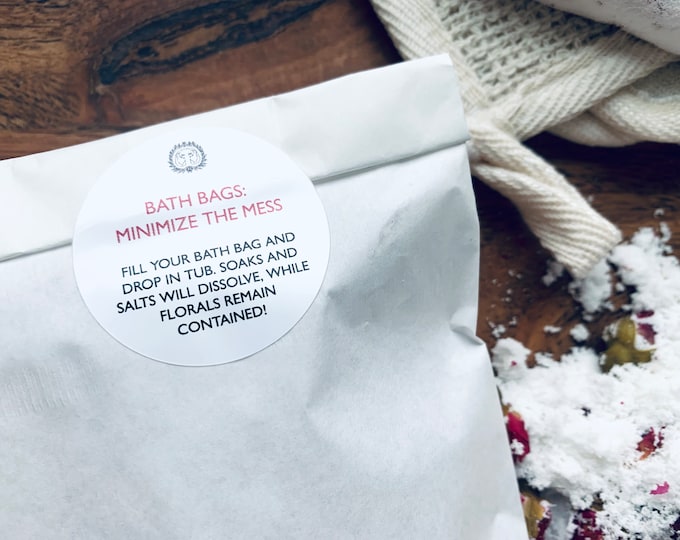 Bath Bag | Rosebud + Coconut Milk | Salt Soak